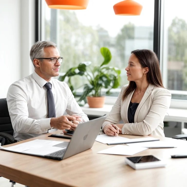 One-on-one executive coaching session